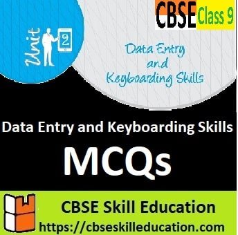 Data Entry and Keyboarding Skills Class 9 MCQ