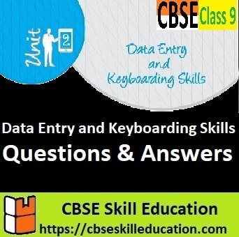 Data Entry and Keyboarding Skills Class 9 Solutions