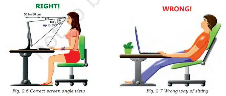 Data Entry and Keyboarding Skills Class 9 Notes Position of hands