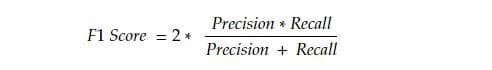 f1 score formula in ai