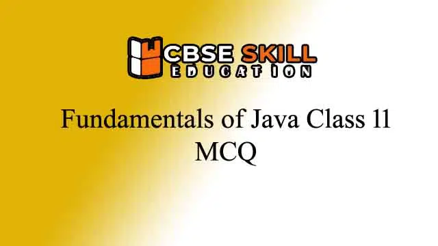 fundamentals of java class 11 mcq