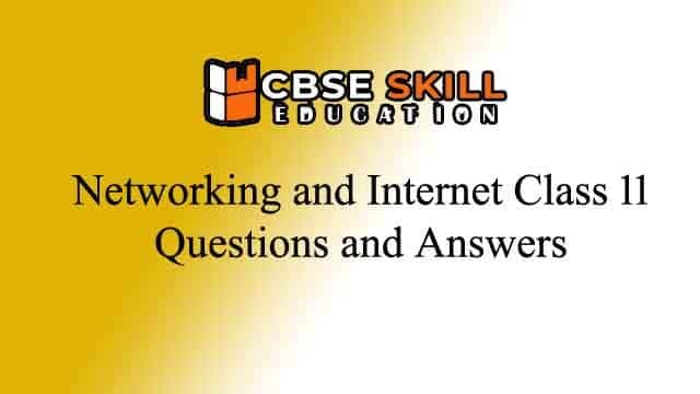 Networking and Internet Class 11 Questions and Answers networking and internet class 11 questions and answers
