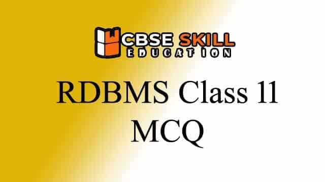 rdbms class 11 mcq