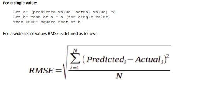 rmse root