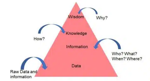 Data Literacy Class 9 AI notes data pyramid