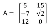 We denote matrices by capital letters
