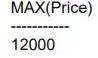 Select max(price) from orders;