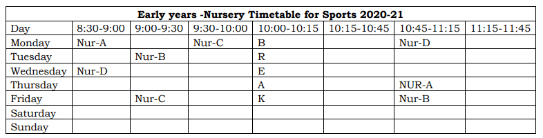 Organizing age Appropriate Physical Activities Class 9 Notes Sports Timetable