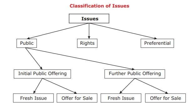 Primary Market Class 10 Notes Classification of Issues