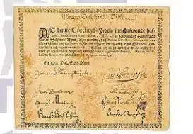 printed paper money swedish script