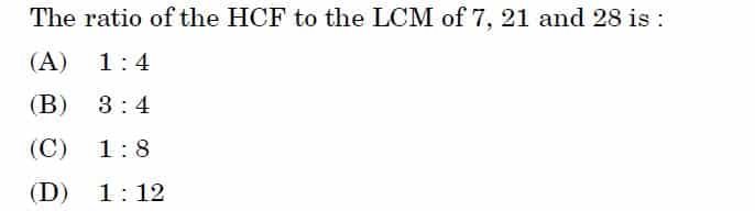 Math Standard Class 10 Board Paper MCQ 1 1 12