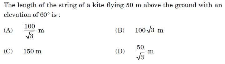 Math Standard Class 10 Board Paper MCQ 1 17 13