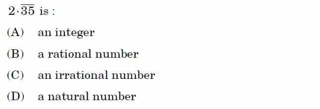 Math Standard Class 10 Board Paper MCQ 1 2 13