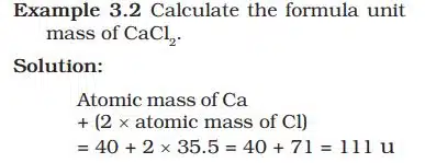 FORMULA UNIT MASS