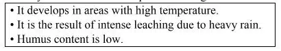 Identify the soil with the help of following information