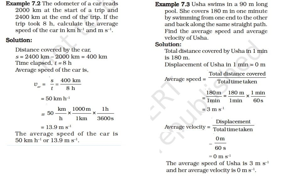Motion Class 9 Notes SPEED WITH DIRECTION
