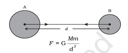 Gravitation Class 9 Notes UNIVERSAL LAW OF GRAVITATION