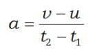 Average acceleration