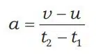 Average acceleration