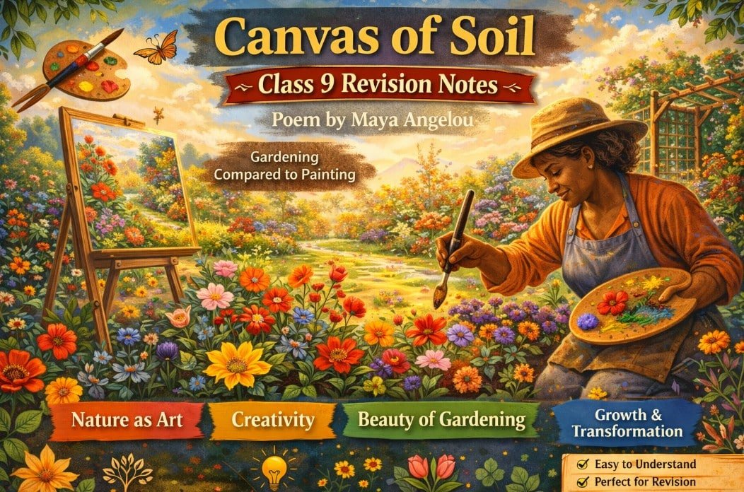 Canvas of Soil Poem Class 9 Revision Notes