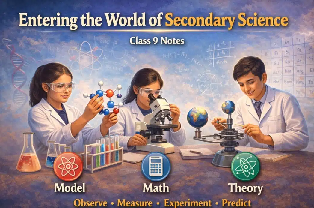 Entering the World of Secondary Science Class 9 Notes