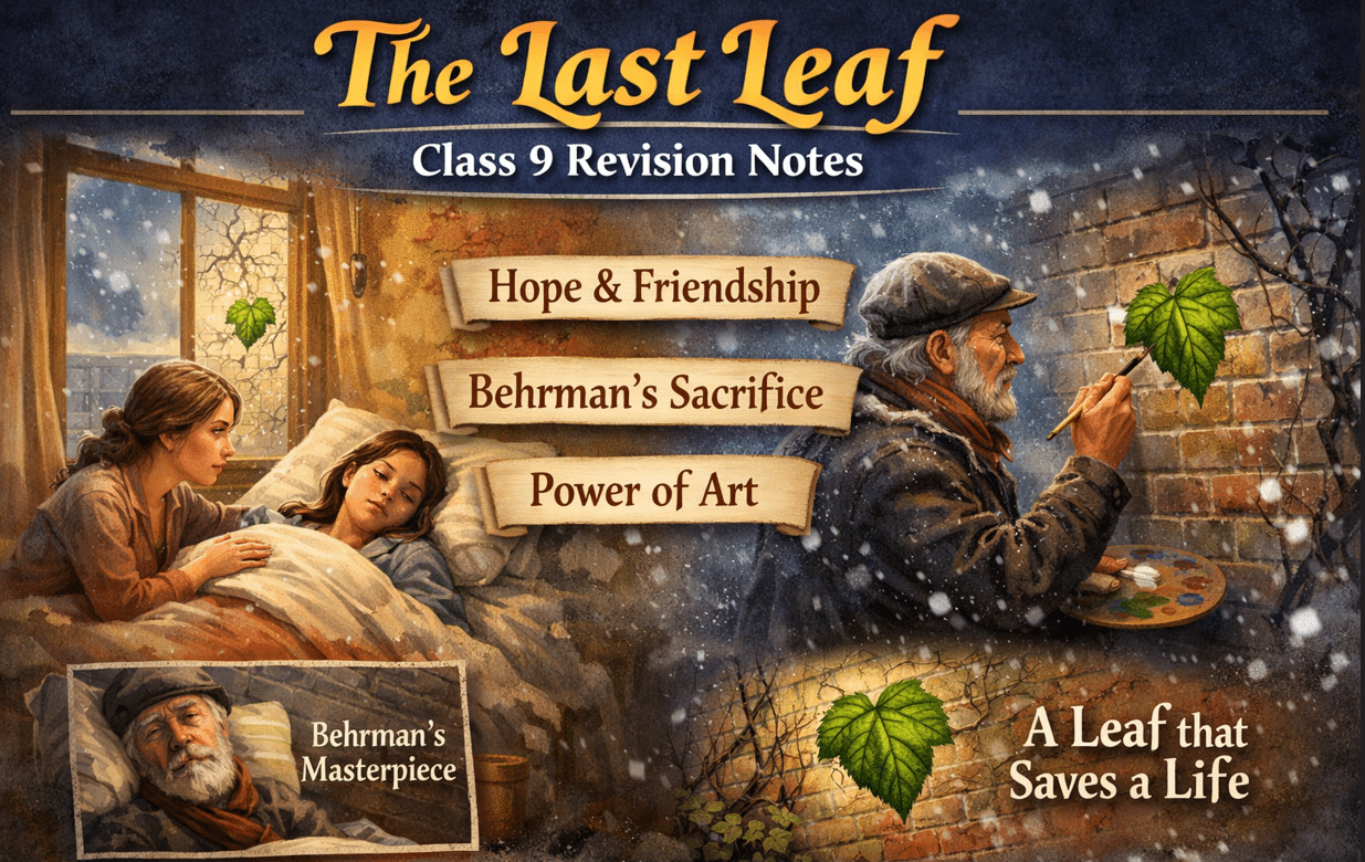The Last Leaf Class 9 Revision Notes