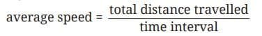 average speed formula