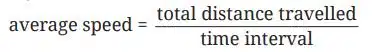 average speed formula