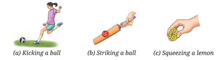Applying force on different objects