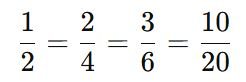 Equivalent Rational Numbers