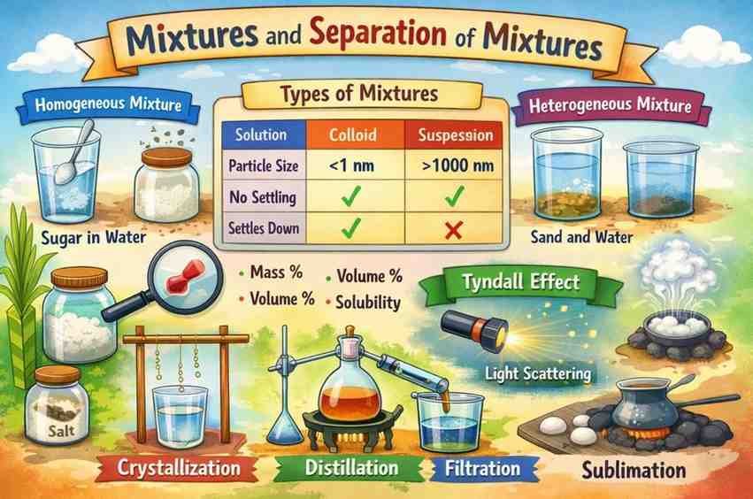 Exploring Mixtures And Their Separation Class 9 Notes