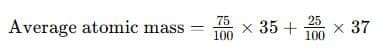atomic mass using percentage abundance