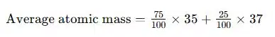atomic mass using percentage abundance