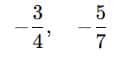 negative fractions number