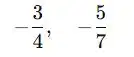 negative fractions number