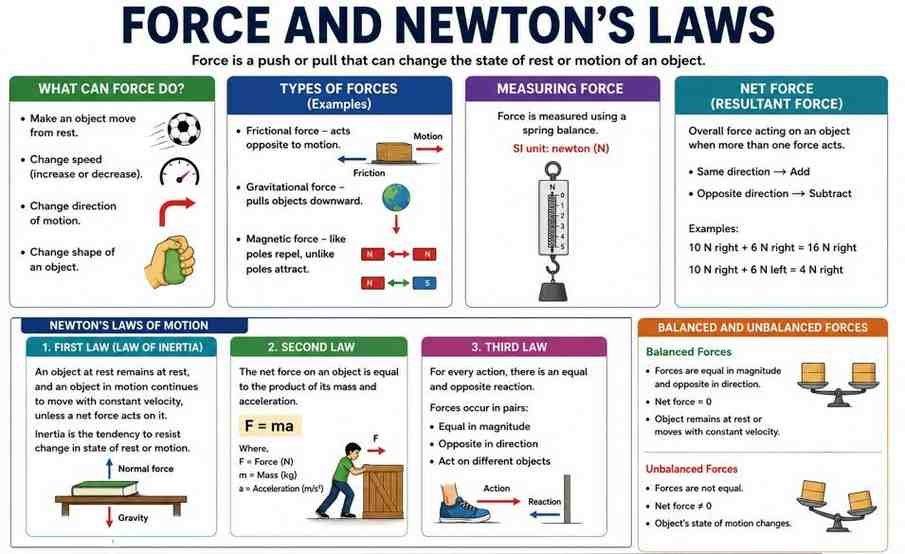 How Forces Affect Motion Class 9 Notes