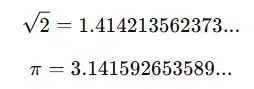 Irrational Decimals Chaos and Infinity
