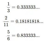Repeating Decimals