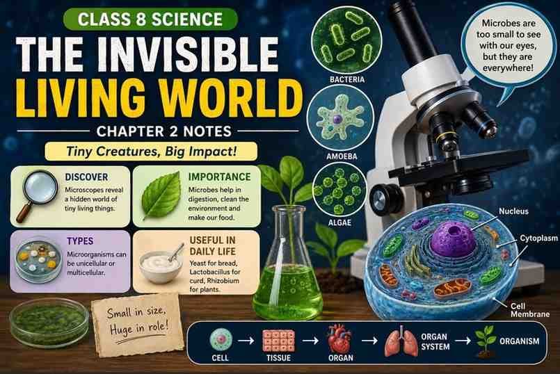 The Invisible Living World Class 8 Notes