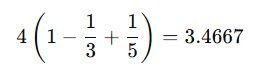 mathematician Madhava of Sangamagrama made an amazing discovery π (Pi) First threeTerm