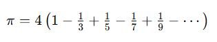 mathematician Madhava of Sangamagrama made an amazing discovery π (Pi)