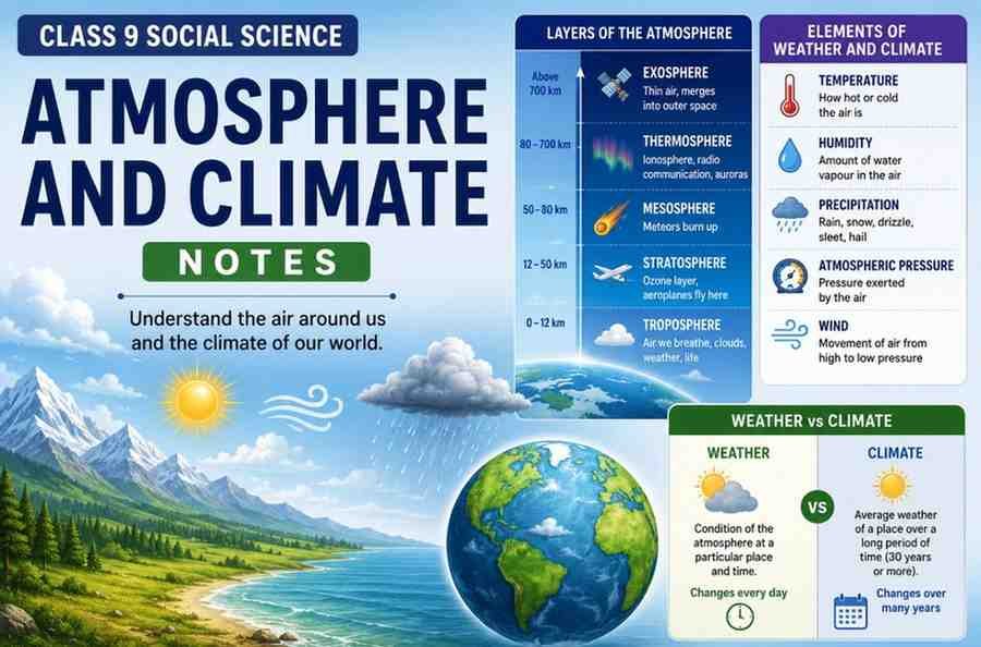 Atmosphere and Climate Class 9 Notes