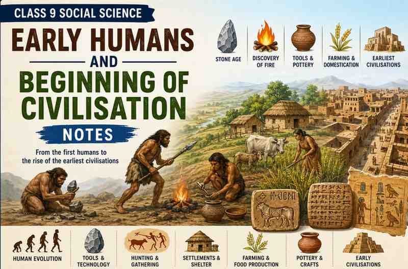 Early Humans and Beginning of Civilisation Class 9 Notes