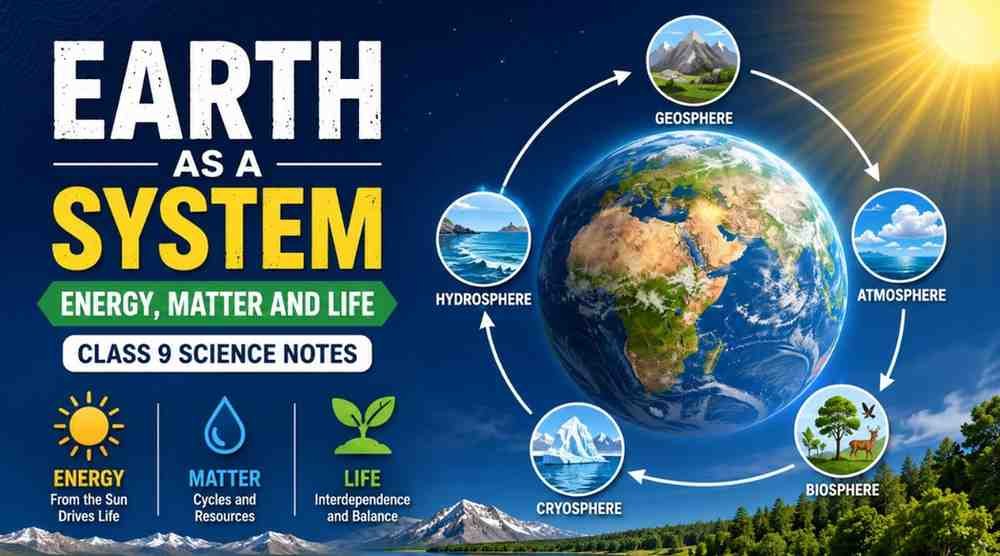 Earth as a System Energy Matter and Life Class 9 Notes Earth as a System Energy Matter and Life Class 9 Notes