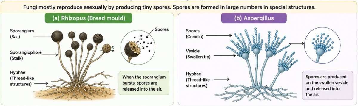 Fungi Rhizopus Aspergillus