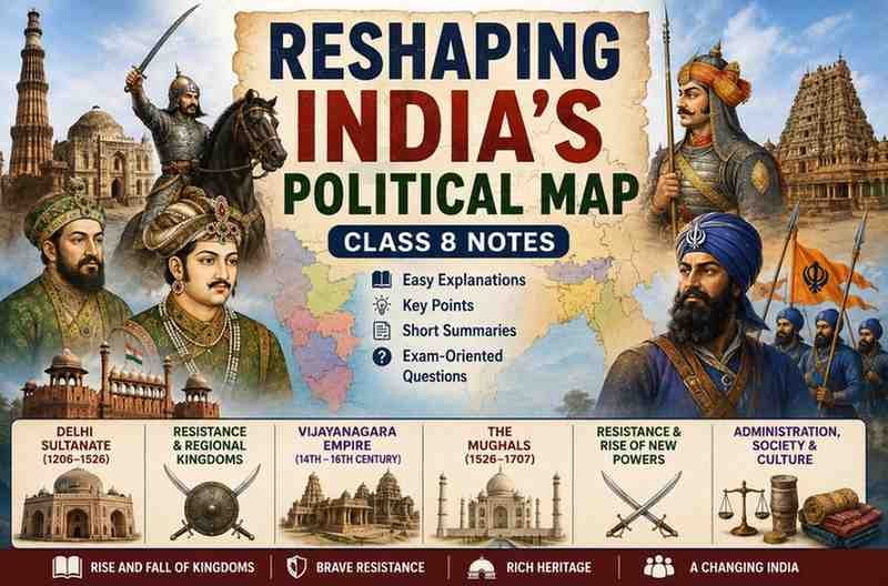 Reshaping India’s Political Map Class 8 Notes