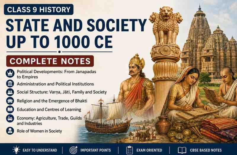 State and Society up to 1000 CE Class 9 Notes