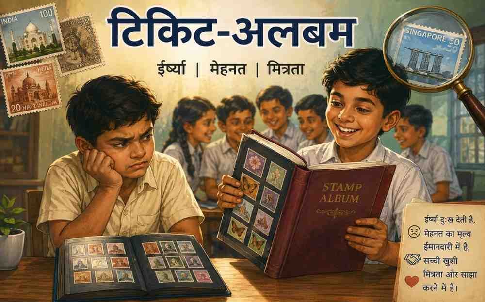 टिकिट-अलबम Class 9 Summary Hindi Chapter 9 Reva टिकिट-अलबम Class 9 Summary Hindi Chapter 9 Reva