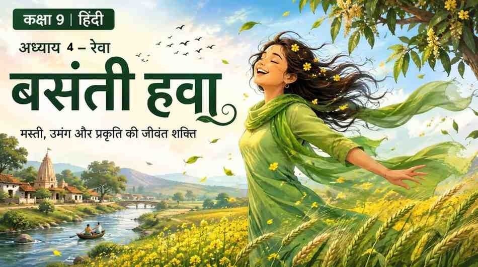 बसंती हवा Class 9 Summary Hindi Chapter 4 Reva