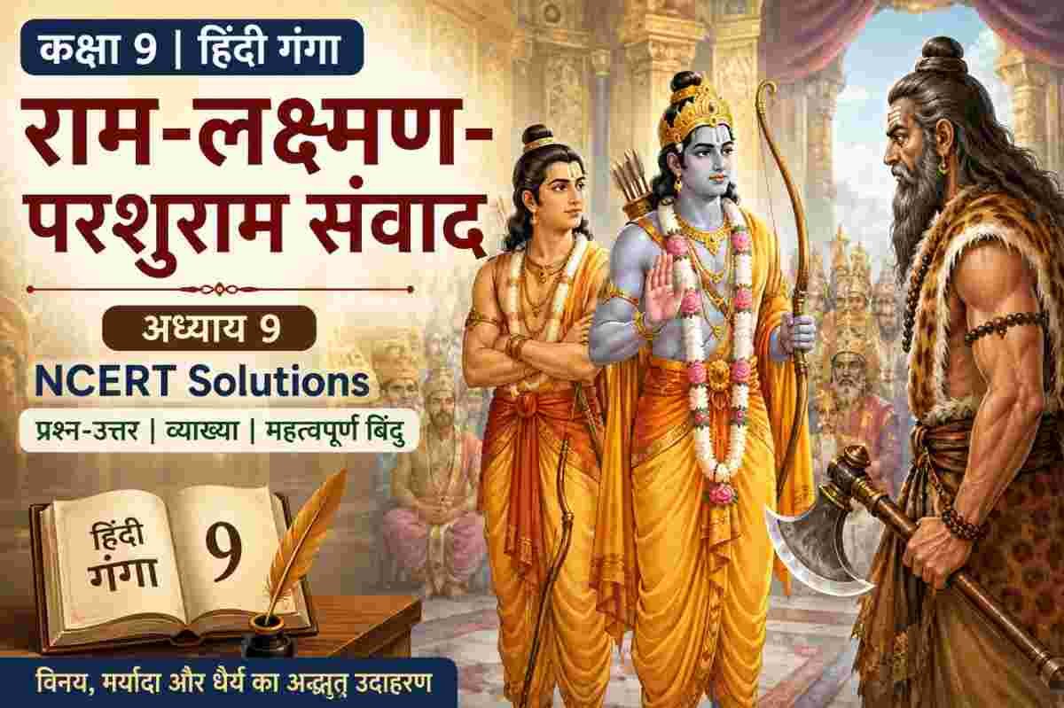 राम-लक्ष्मण-परशुराम संवाद Class 9 NCERT Solutions | Hindi Ganga Chapter 9 राम-लक्ष्मण-परशुराम संवाद Class 9 NCERT Solutions Hindi Ganga Chapter 9